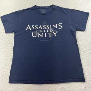 Assassin's Creed Unity Men's Medium Navy Blue Short Sleeve Graphic T Shirt